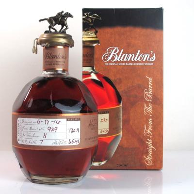 Blanton's Single Barrel Bourbon Dumped 2016