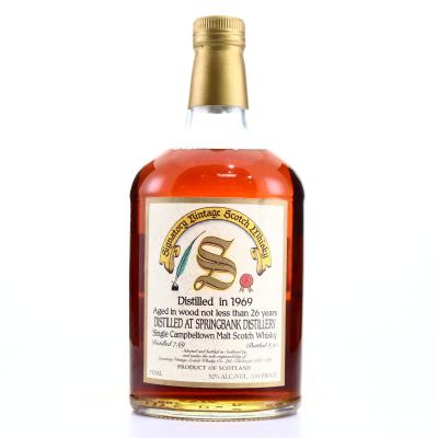 Springbank 1969 Signatory Vintage 26 Year Old 75cl / US Import