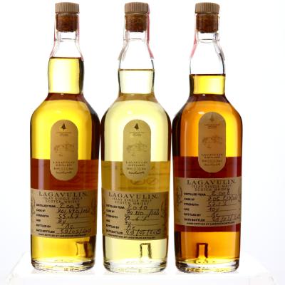 Lagavulin Inaugural Hand Fill Bottlings 3 x 20cl