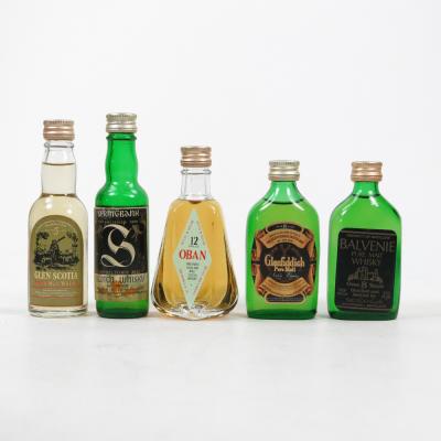 Miscellaneous 1960s/70s Miniature Selection 5 x 1 2/3 Fl Ozs