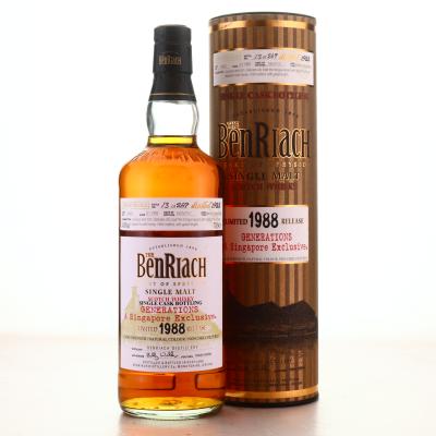 Benriach 1988 Single Barolo Cask 21 Year Old #4423 / Singapore 