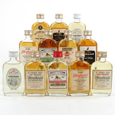 Miscellaneous 1970s Gordon and Macphail Speyside Miniatures 12 x 5cl