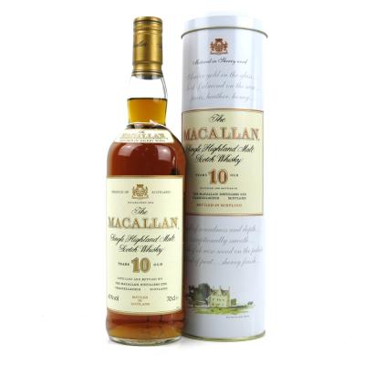 Macallan 10 Year Old Tin 1990s Macallan 10 Year Old Tin 1990s