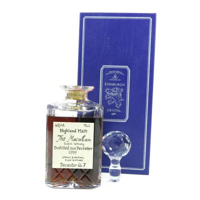 Macallan 1939 Gordon and MacPhail / Edinburgh Crystal Decanter Macallan 1939 Gordon and MacPhail / Edinburgh Crystal Decanter