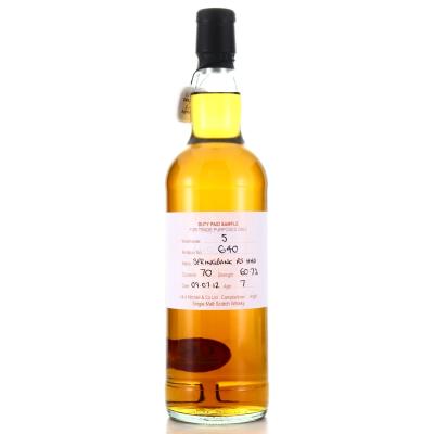 Springbank 2012 Duty Paid Sample 7 Year Old / Refill Sherry Hogshead