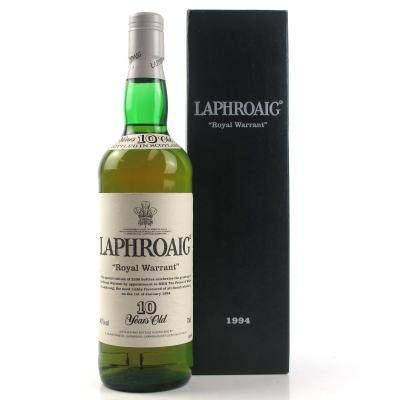 Laphroaig Royal Warrant 10 Year Old