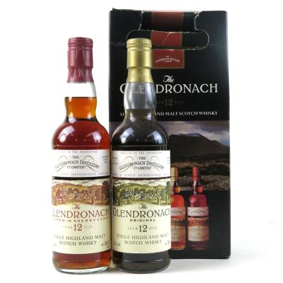 Glendronach 12 and 15 Year Old 2 x 50cl 1990s