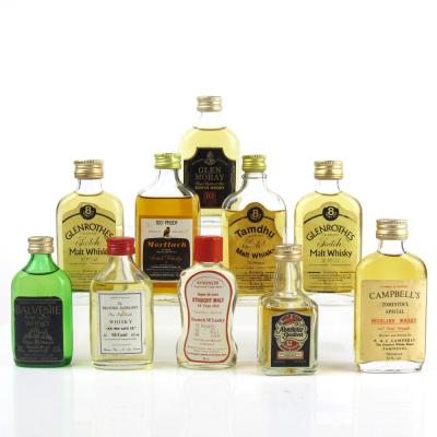 Speyside Miniature 1970/80s Selection 10 x 5cl Speyside Miniature 1970/80s Selection 10 x 5cl