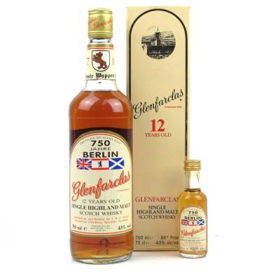 Glenfarclas 750 Jahre Berlin 12 Year Old 1980s / Including Matching 5cl Miniature