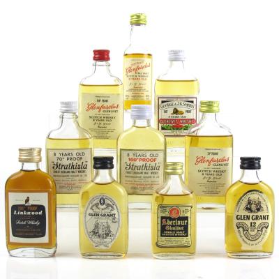 Speyside Miniature 1970s Selection x 10