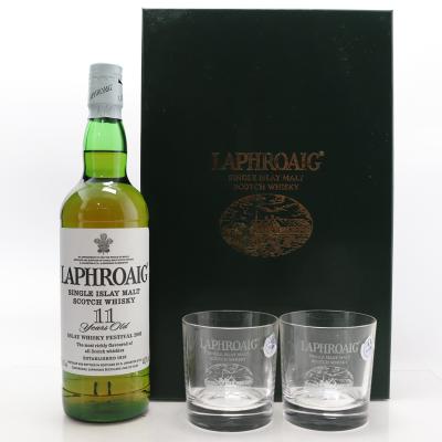 Image for Laphroaig 11 Year Old Fèis Ìle 2003 - with 2 x Glasses Image for Laphroaig 11 Year Old Fèis Ìle 2003 - with 2 x Glasses