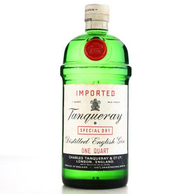 Tanqueray Special Dry English Gin Quart circa 1970s