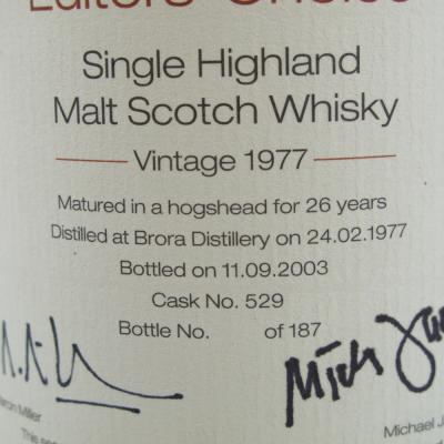 Image for Brora 1977 Whisky Magazine Editor's Choice / Japan Exclusive