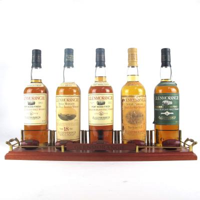 Glenmorangie Collection 5 x 70cl Including Plinth / Madeira Finish and 18 Year Old