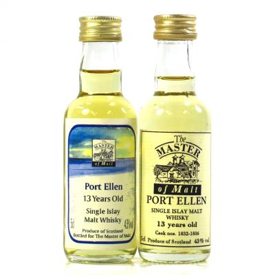 Port Ellen 13 Year Old Master Of Malt Miniatures 2 x 5cl 