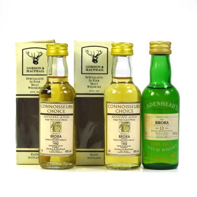 Brora 1982 Miniature Selection 3 x 5cl