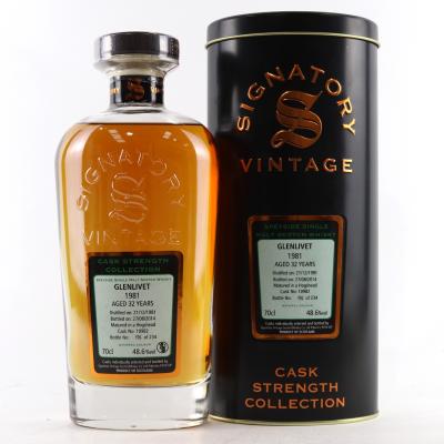 Glenlivet 1981 Signatory Vintage 32 Year Old Cask Strength