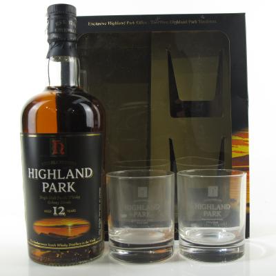 Highland Park 12 Year Old Gift Pack / including Glasses