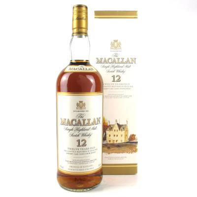 Macallan 12 Year Old 1990s 1 Litre / NAAFI Stores