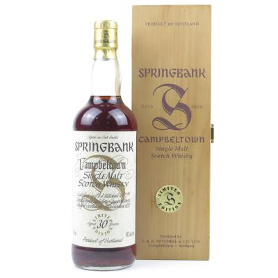 Springbank 30 Year Old Millennium Limited Edition US Import Springbank 30 Year Old Millennium Limited Edition US Import