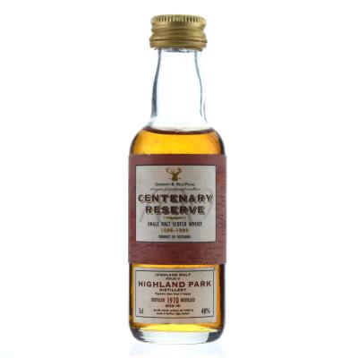 Highland Park 1970 Gordon and MacPhail Centenary Reserve Miniature 5cl