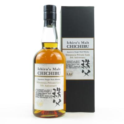Chichibu 2009 Ichiro's Malt Quarter Cask #291 / Shinanoya Private Cask