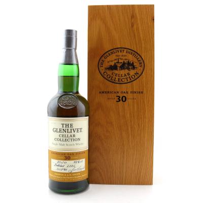 Image for Glenlivet 30 Year Old Cellar Collection / American Oak Finish Image for Glenlivet 30 Year Old Cellar Collection / American Oak Finish