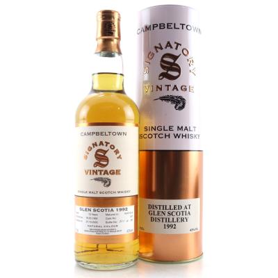 Glen Scotia 1992 Signatory Vintage 13 Year Old