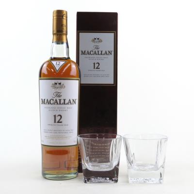 Macallan 12 Year Old / Including Two Branded Tumblers