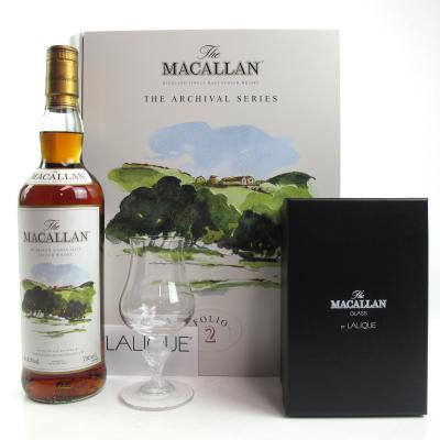 Macallan Archival Series Folio 2 / Including Lalique Glass