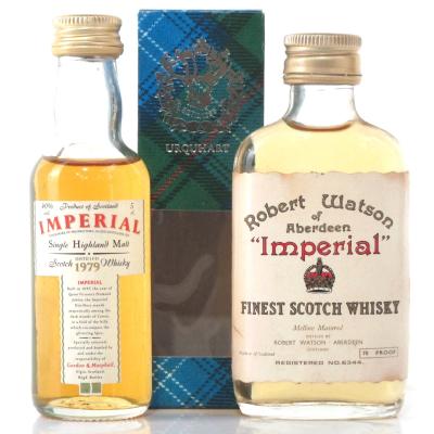 Imperial 1979 Gordon and MacPhail & Imperial Scotch Whisky Miniature 2 x 5cl