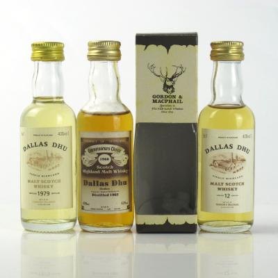 Dallas Dhu Miniature Selection 3 x 5cl / Including 1968