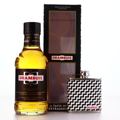 Drambuie Liqueur 35cl with 3 oz Hip Flask