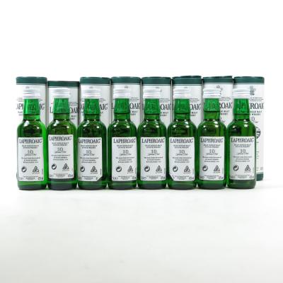 Laphroaig 10 Year Old Minaitures  8 x 5cl