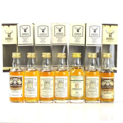 Caperdonich 1968 Gordon and MacPhail Miniature Selection 7 x 5cl