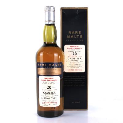 Image for Caol Ila 1977 Rare Malt 20 Year Old - 61.30%
