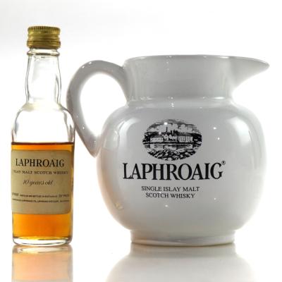 Laphroaig 10 Year Old Miniature 1970s / with Water Jug