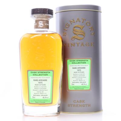 Ladyburn / Rare Ayrshire 1975 Signatory Vintage 34 Year Old