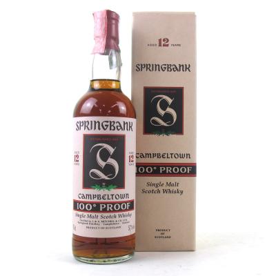 Springbank 12 Year Old 100 Proof 1990s