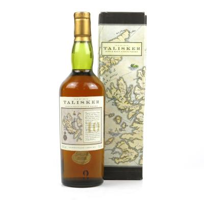 Talisker 10 Year Old Map Label Circa 1980s/1990s Talisker 10 Year Old Map Label Circa 1980s/1990s