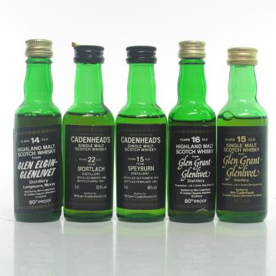 Speyside Cadenhead's Miniatures x 5