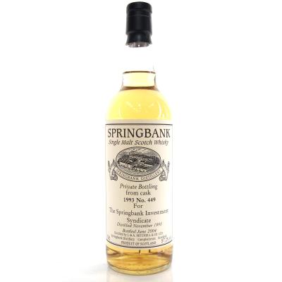 Springbank 1993 Private Cask 10 Year Old