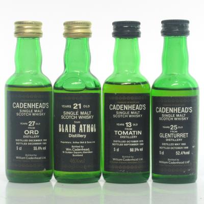 Highland Cadenhead's Miniatures x 4