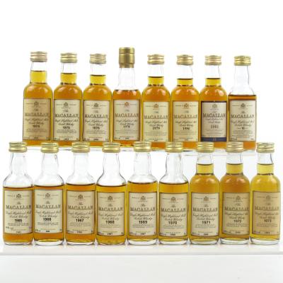 Macallan 18 Year Old Miniature Selection 17 x 5cl