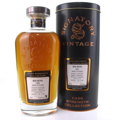 Ben Nevis 1991 Signatory Vintage 25 Year Old