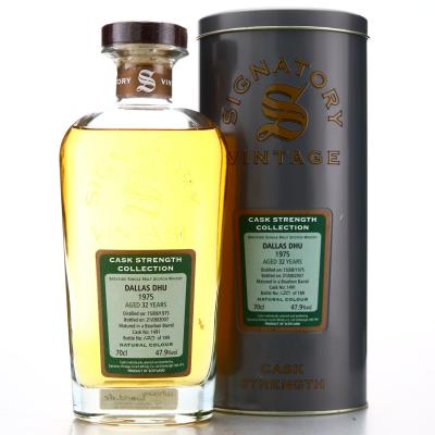 Dallas Dhu 1975 Signatory Vintage 32 Year Old Cask Strength