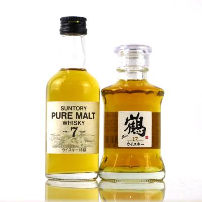 Taketsuru 17 Year Old & Suntory Pure Malt 7 Year Old Miniature x 2