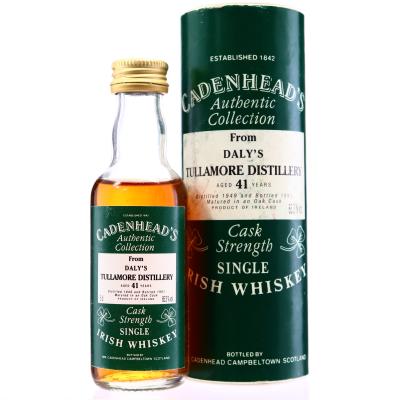 Daly's Tullamore 1949 Cadenhead's 41 Year Old Miniature 5cl