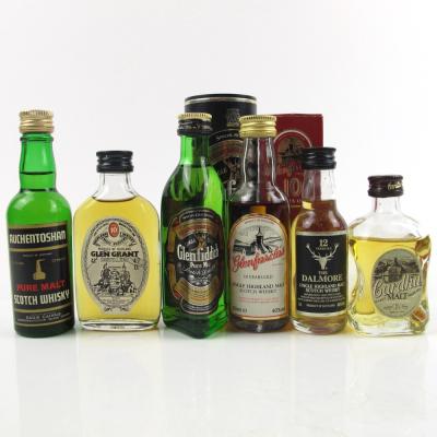 Miscellaneous Single Malt Selection 1980s / 6 x Miniatures