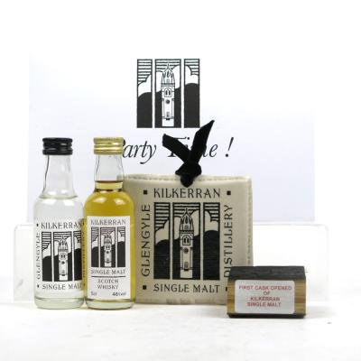 Kilkerran New Make and Single Malt 2x5cl with other branded items Kilkerran New Make and Single Malt 2x5cl with other branded items